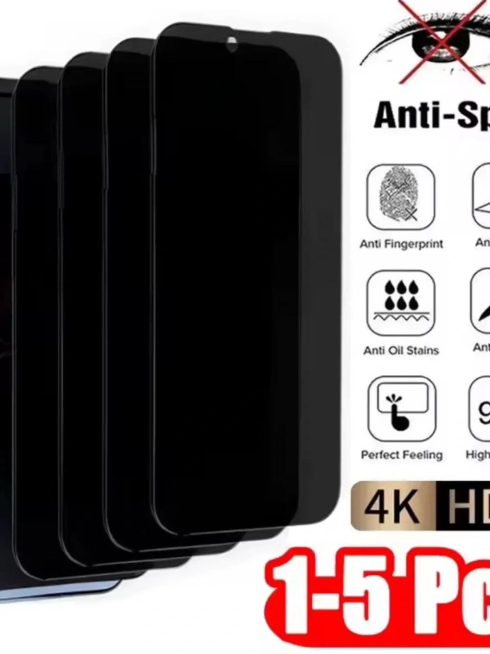 Anti-Spy Privacy Screen Protector for Smartphone - Blue